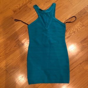 turquoise dress from bebe size medium